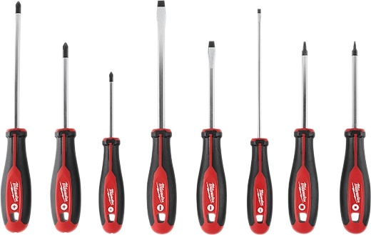 Picture of Milwaukee Electric Tool 48-22-2718 8Pc Screwdriver Kit W/ Square